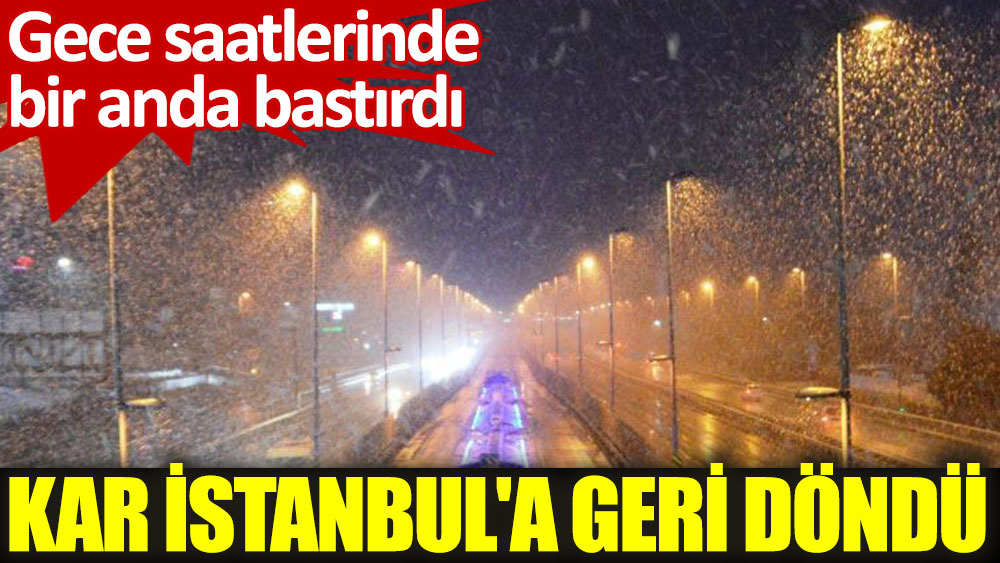 İstanbul'un yüksek kesimlerinde kar yağışı etkili oldu