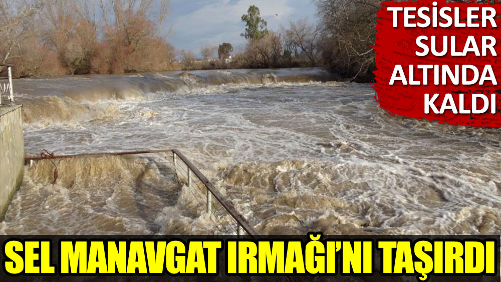 Sel Manavgat Irmağı'nı taşırdı