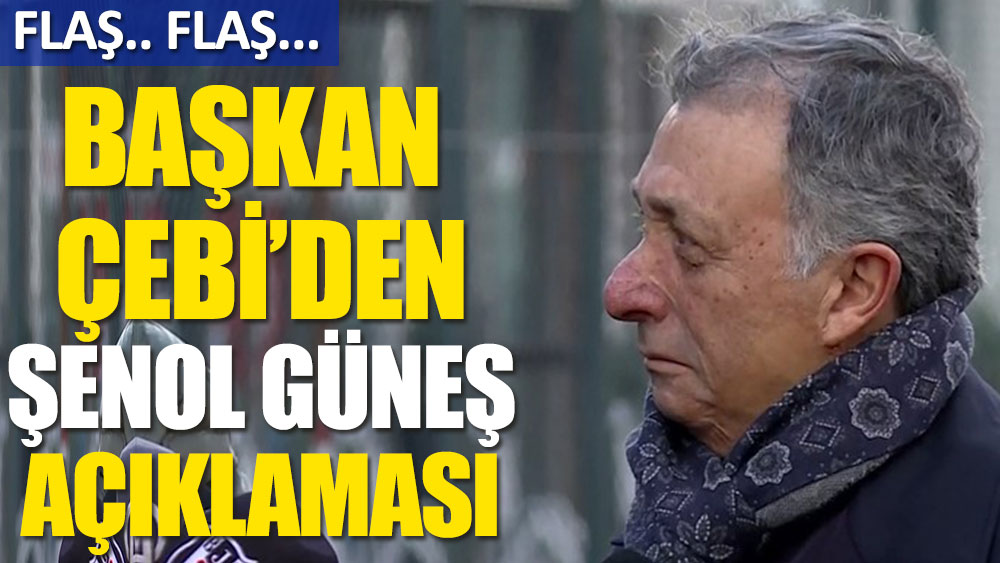 Flaş... Flaş... Ahmet Nur Çebi'den Şenol Güneş açıklaması