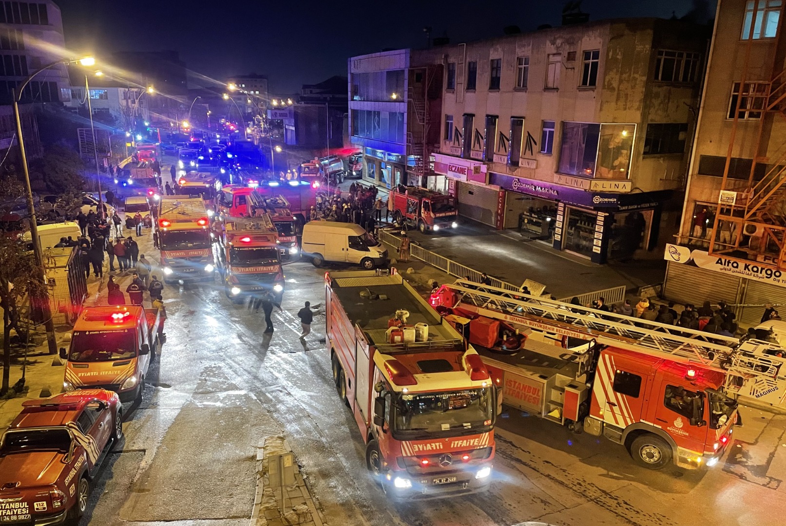 İstanbul'da atölye yangını