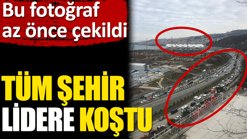 Tüm şehir lider Trabzonspor'a koştu! Akyazı kapalı gişe
