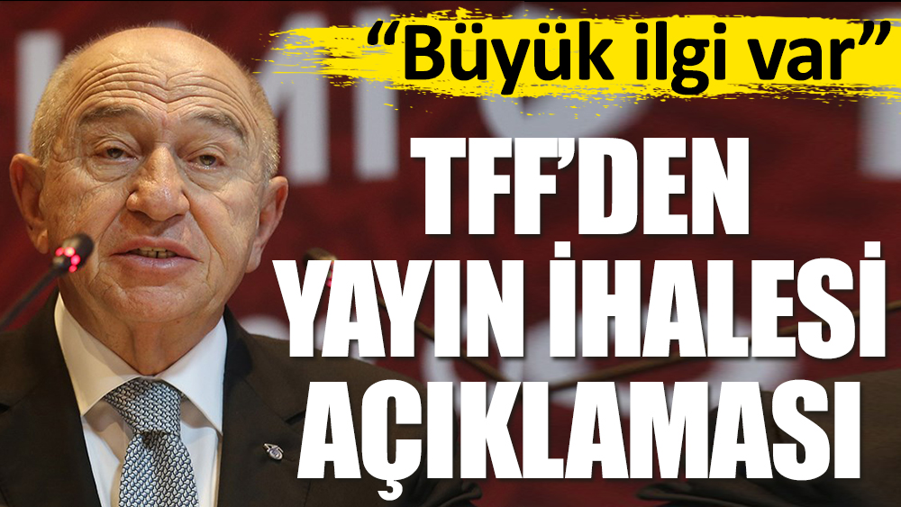 TFF Başkanı Özdemir'den yayın ihalesi açıklaması