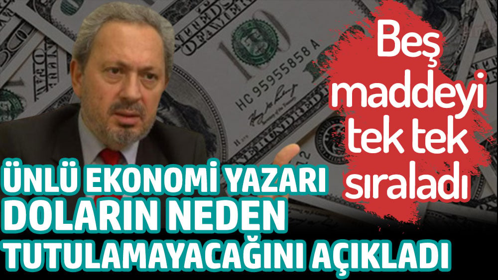 Doların neden tutulamayacağını ekonomi uzmanı Şeref Oğuz açıkladı!