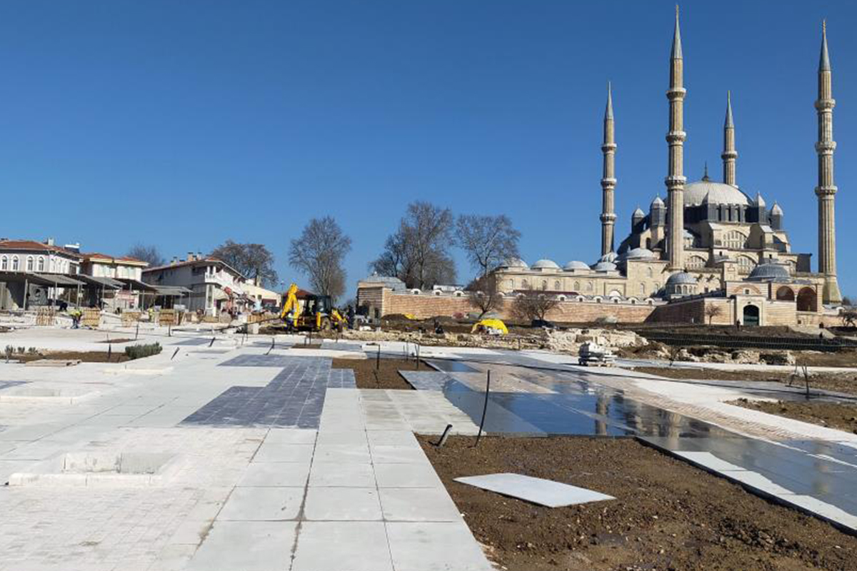 Mimar Sinan'ın ustalık eserinin çevresindeki çalışmada sona yaklaşıldı