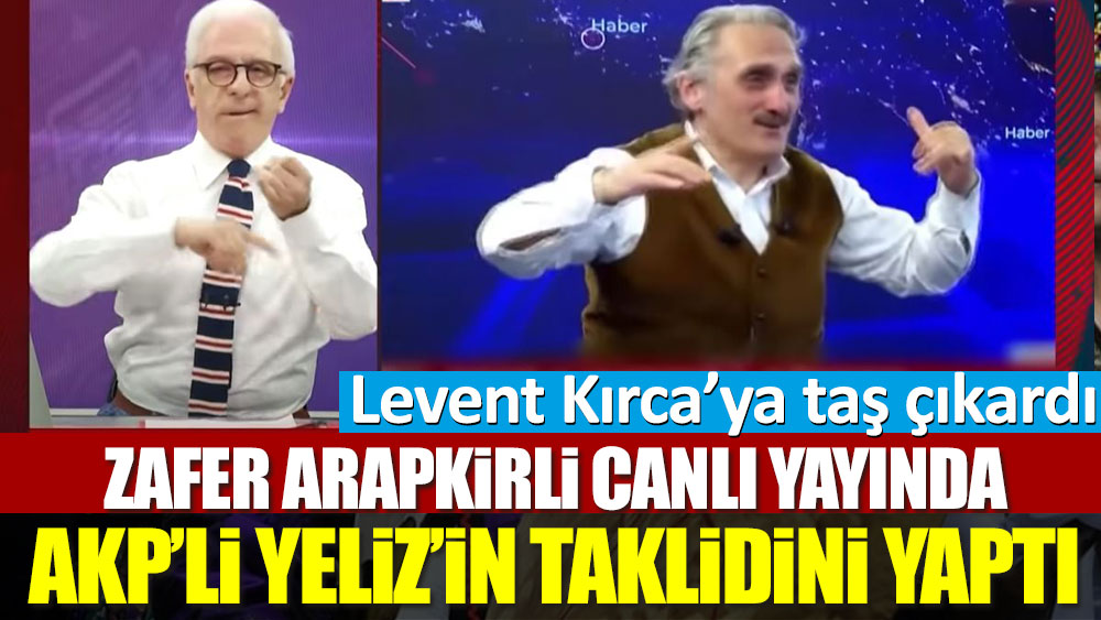 Zafer Arapkirli canlı yayında AKP’li Yeliz’in taklidini yaptı