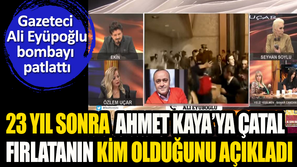 Gazeteci  Ali Eyüpoğlu, Ahmet Kaya'ya çatalı kimin attığını söyledi