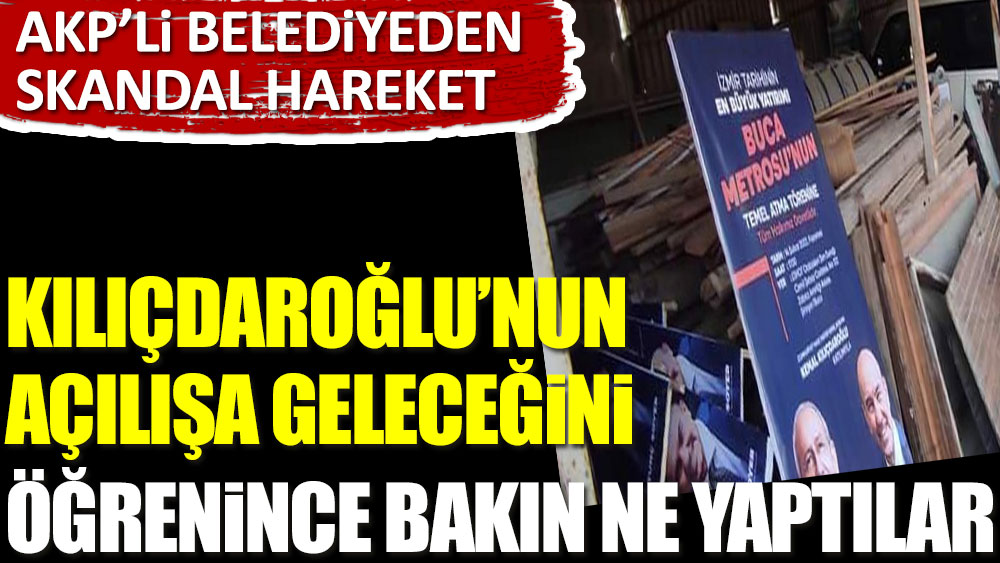 AKP'li belediyeden skandal hareket. Kılıçdaroğlu'nun açılışa geldiğini öğrenince bakın ne yaptılar