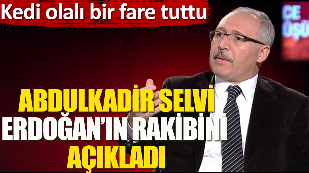 Adulkadir Selvi Erdoğan'ın rakibini açıkladı