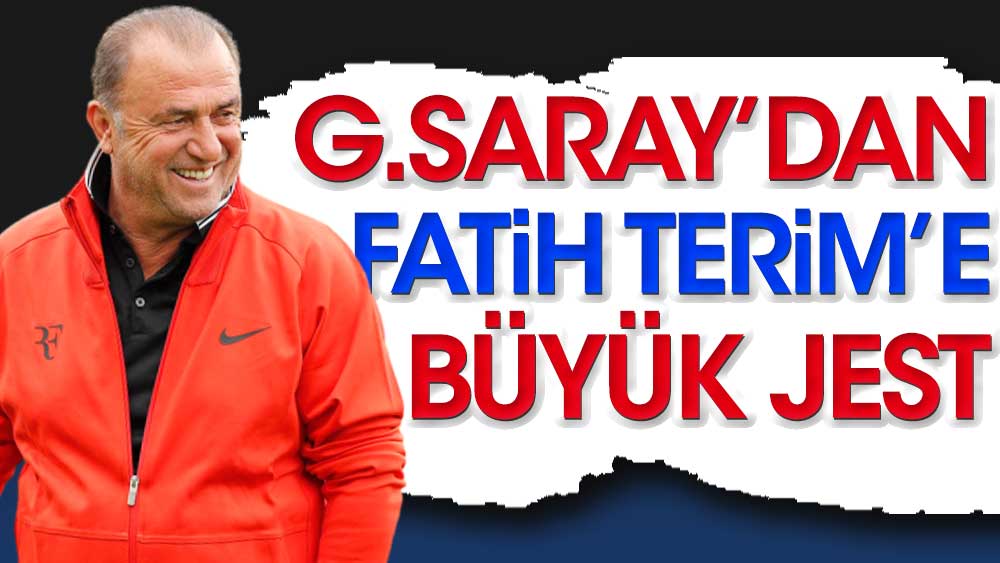 Galatasaray'dan Fatih Terim'e büyük jest.