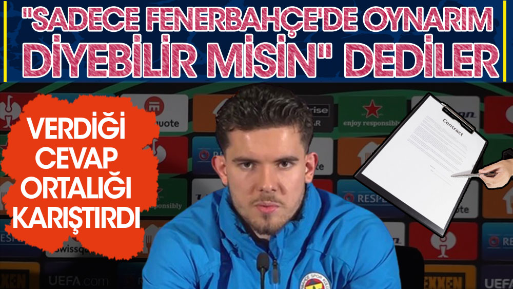 Ferdi Kadıoğlu'nun kontrat cevabı ortalığı karıştırdı. Fenerbahçeliler acaba mı dedi
