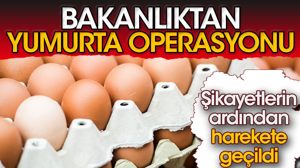 Bakanlıktan yumurta operasyonu: Şikayetlerin ardından harekete geçildi