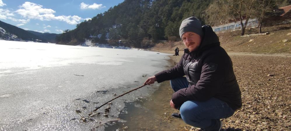 Bolu'da buzlar eridi acı manzara ortaya çıktı