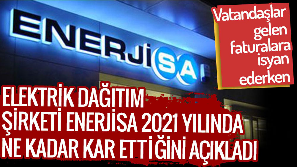 Vatandaşlar gelen faturalara isyan ederken, EnerjiSa, net karını açıkladı