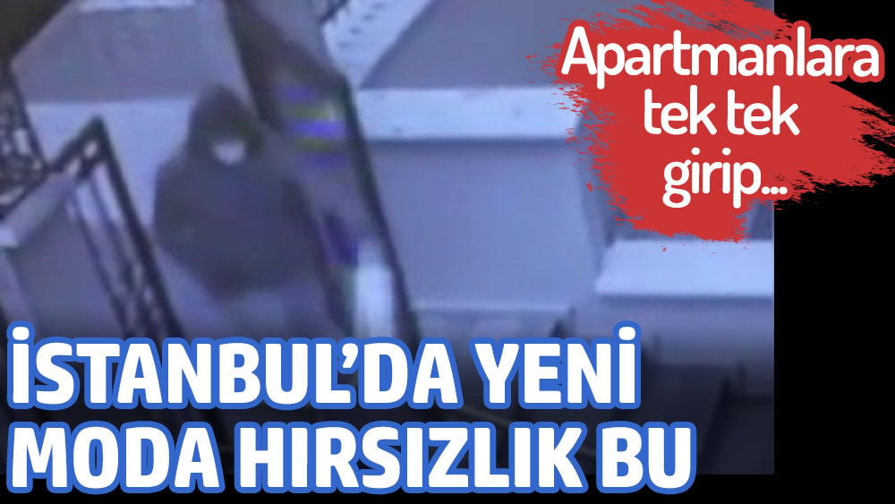 İstanbul'da yeni moda hırsızlık! Apartmanları tek tek gezip...