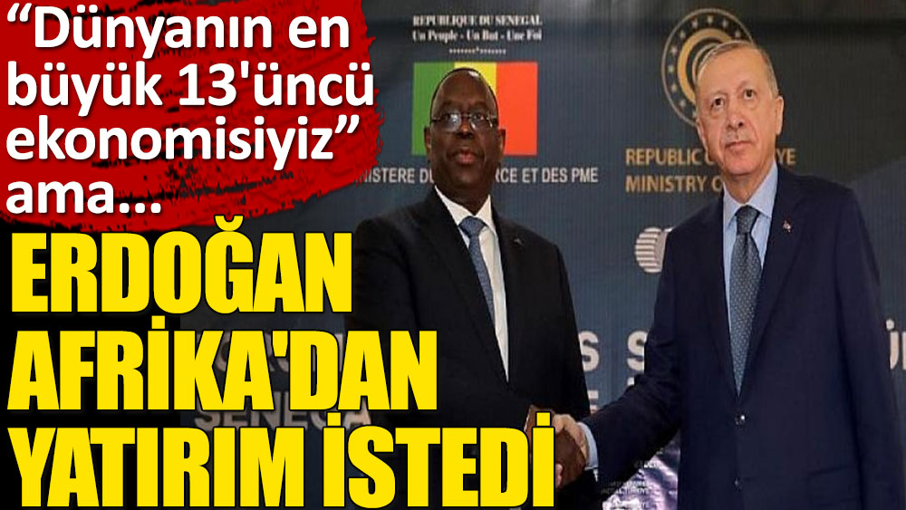 Erdoğan Afrika'dan yatırım istedi