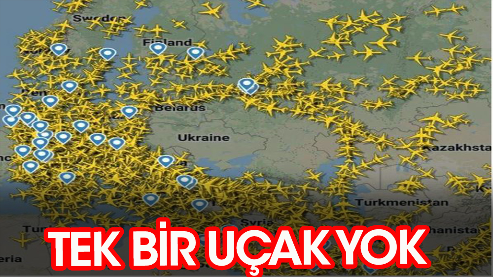 Ukrayna semalarında tek bir uçak yok!