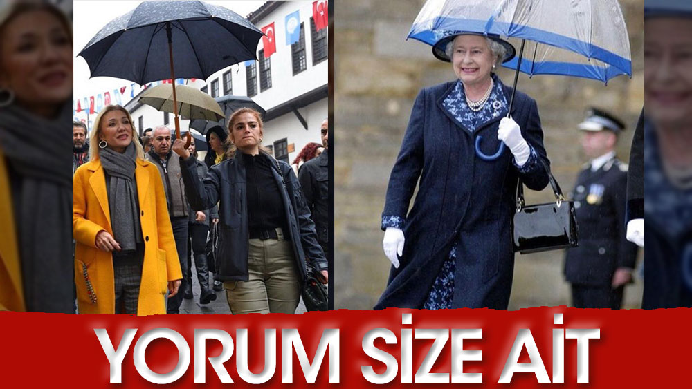 Bir yanda Türkiye'deki bakan eşi, diğer yanda İngiltere Kraliçesi