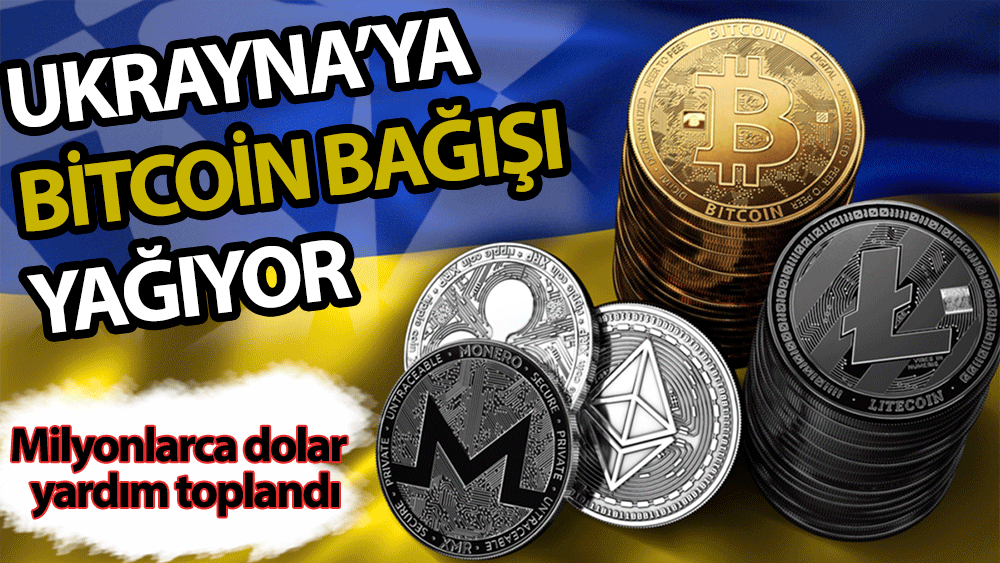 Ukrayna'ya Bitcoin bağışı yağıyor