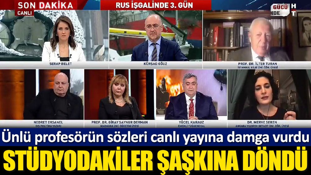 Ünlü profesörden canlı yayına damga vuran sözler! Stüdyodakiler şaşkına döndü…