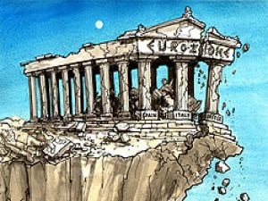 Merkel iflastaki Yunanistan için dayanışma fonu ön
