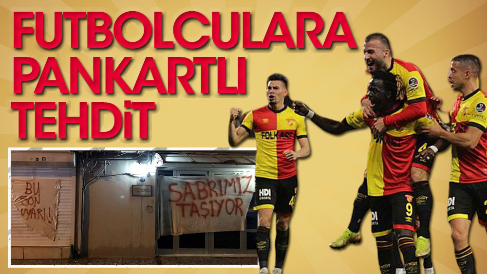 Göztepe'de futbolculara pankartlı tehdit