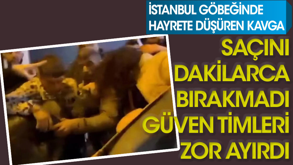 İstanbul’un göbeğinde hayrete düşüren kavga: Saçını dakikalarca bırakmadı Güven Timleri zor ayırdı
