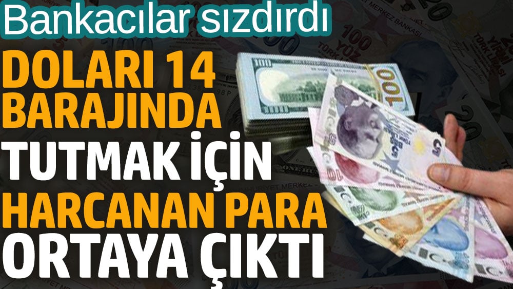 Doları 14 barajında tutmak için harcanan para ortaya çıktı. Bankacılar sızdırdı