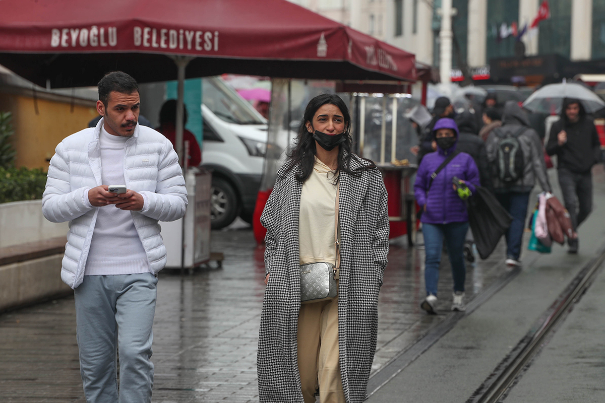 Maske kararının ardından İstiklal Caddesi'nde ilk gün