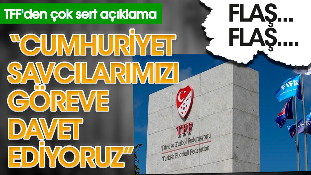 TFF'den Fenerbahçe'ye jet cevap: Tehdit gibi açıklama