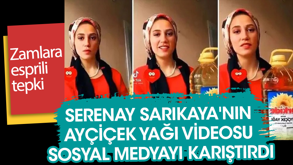 Serenay Sarıkaya'nın 'ayçiçek yağı videosu' sosyal medyayı karıştırdı!