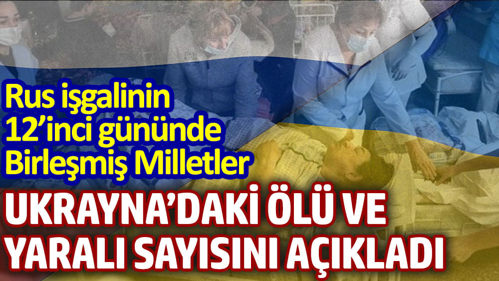 Birleşmiş Milletler Rus işgalinin 12'inci gününde Ukrayna'daki ölü ve yaralı sayısını açıkladı