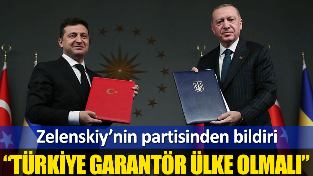 Ukrayna’daki iktidar partisinden Türkiye ve ABD’nin garantör ülke olması teklifi