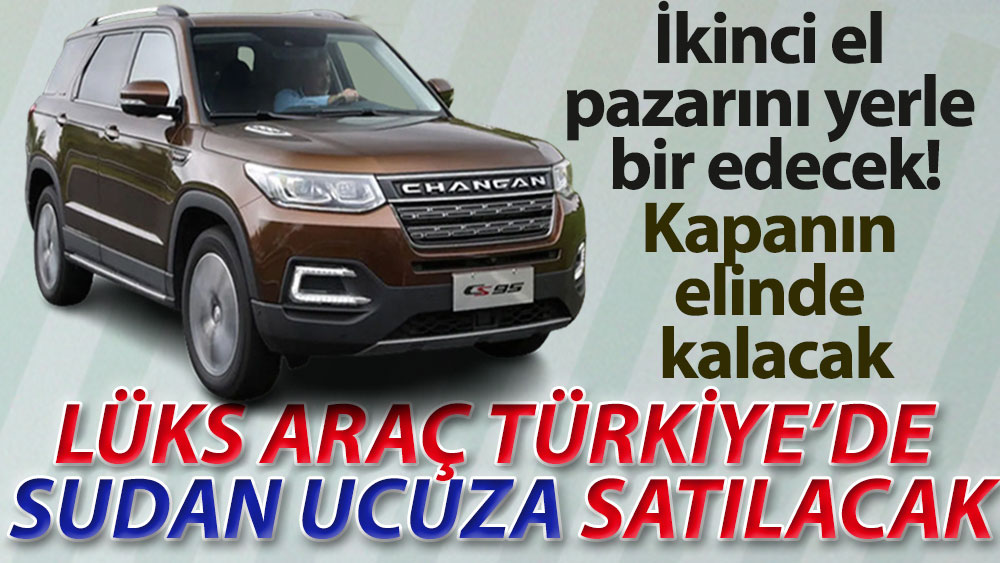 Lüks araç Türkiye'de sudan ucuza satılacak