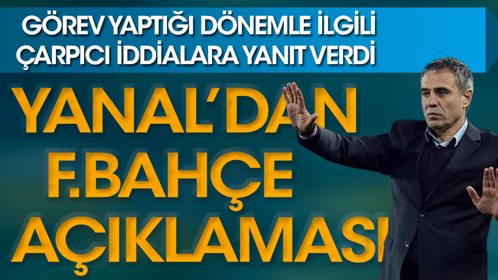 Ersun Yanal'dan Fenerbahçe açıklaması