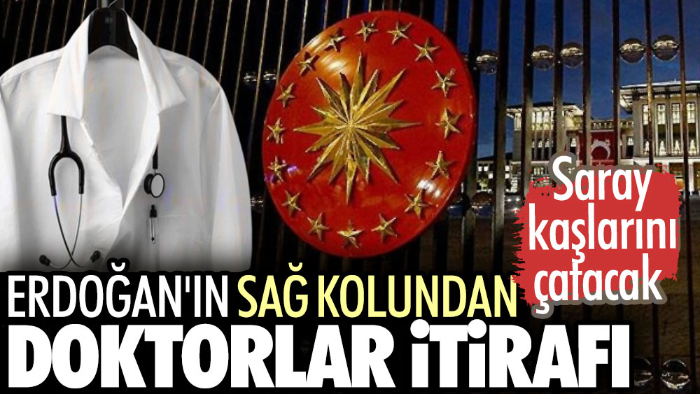 Erdoğan'ın sağ kolundan doktorlar itirafı