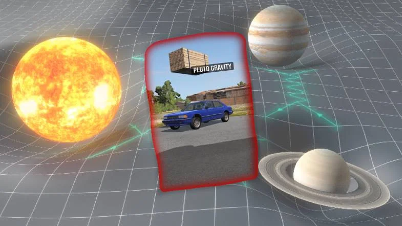 Güneş sistemi'ndeki diğer gezegenlerde yer çekimi etkisini bir araba üzerinden görün