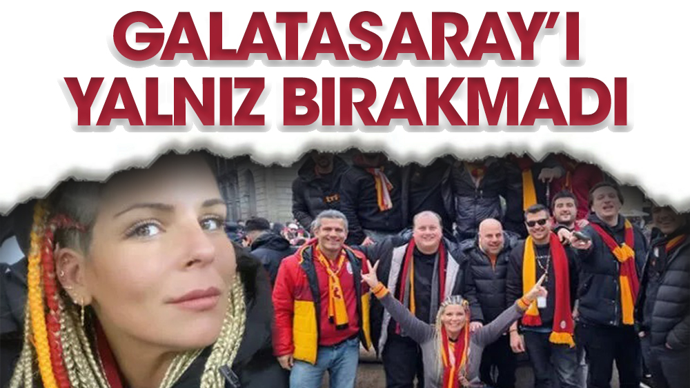 Pelin Öztekin Galatasaray’ı Barcelona’da yalnız bırakmadı