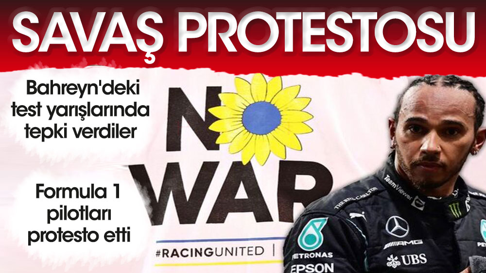 Formula 1 pilotları "Savaşa hayır" dedi