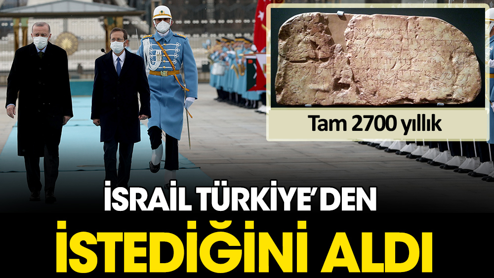 İsrail Türkiye'den istediğini aldı! Defalarca reddedilmişti.  2 bin 700 yıllık Siloam Yazıtı iade ediliyor