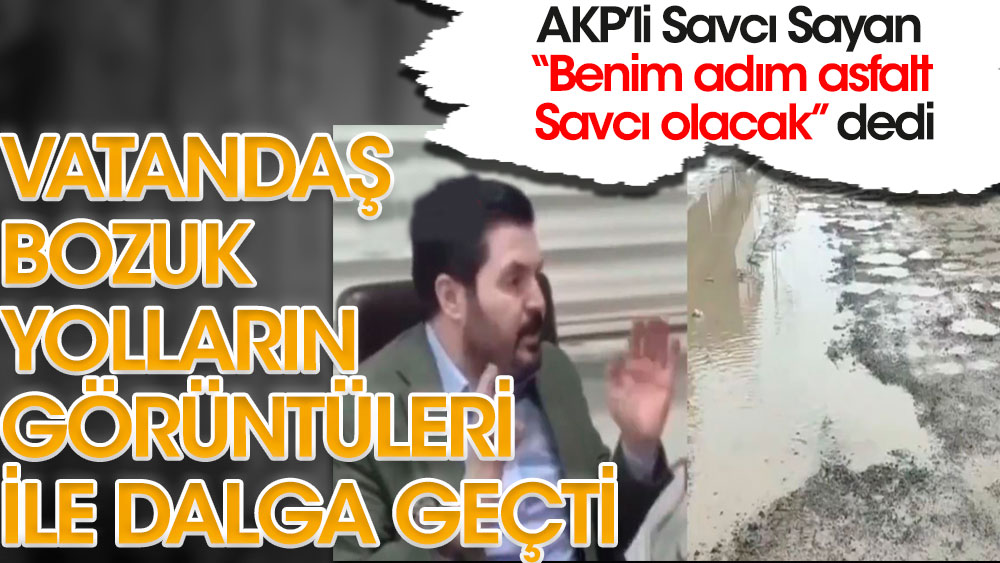 Vatandaş Ağrı'nın bozuk yollarının görüntüsü ile AKP’li Savcı Sayan'a böyle mesaj gönderdi