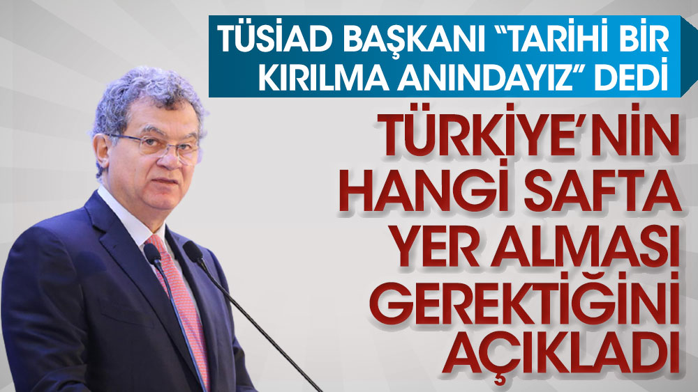 TÜSİAD Başkanı Simone Kaslowski "Tarihi bir kırılma anındayız" dedi! Türkiye'nin hangi safta yer alması gerektiğini açıkladı