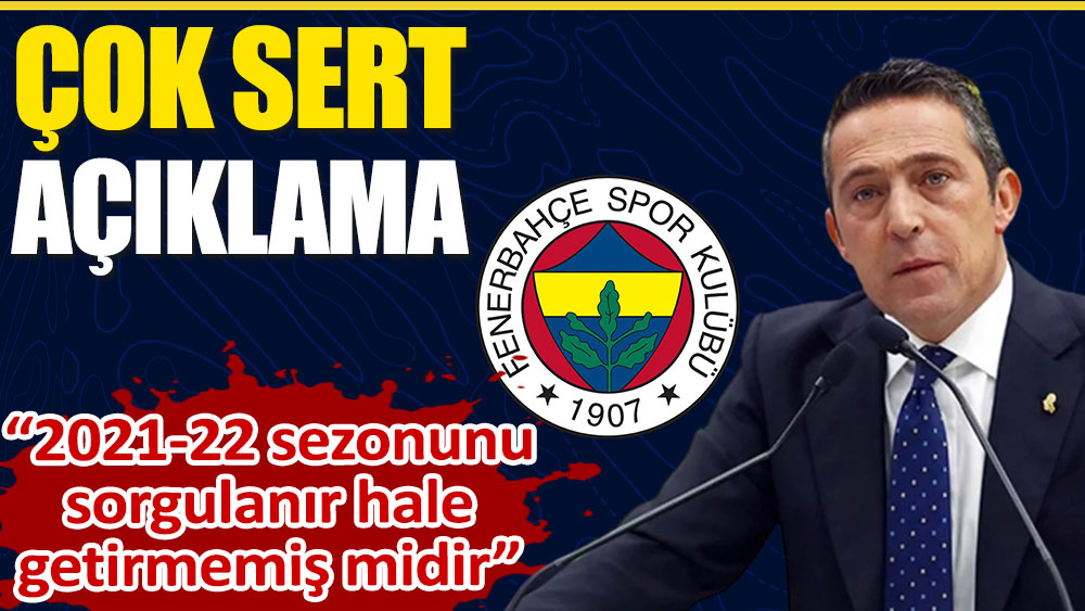 Fenerbahçe: Ligi sorgulanır hale getirmemiş midir