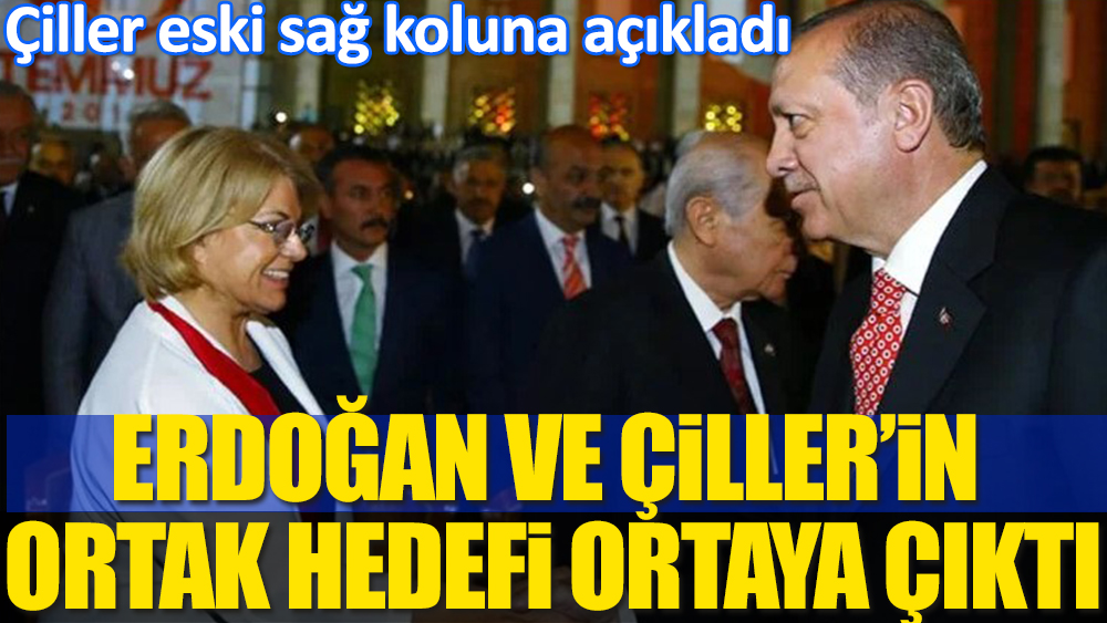 Erdoğan ve Tansu Çiller'in ortak hedefi ortaya çıktı