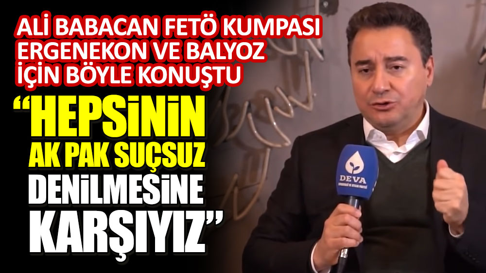 Ali Babacan FETÖ kumpası Ergenekon ve Balyoz için böyle konuştu: Hepsinin ak pak suçsuz denilmesine karşıyız