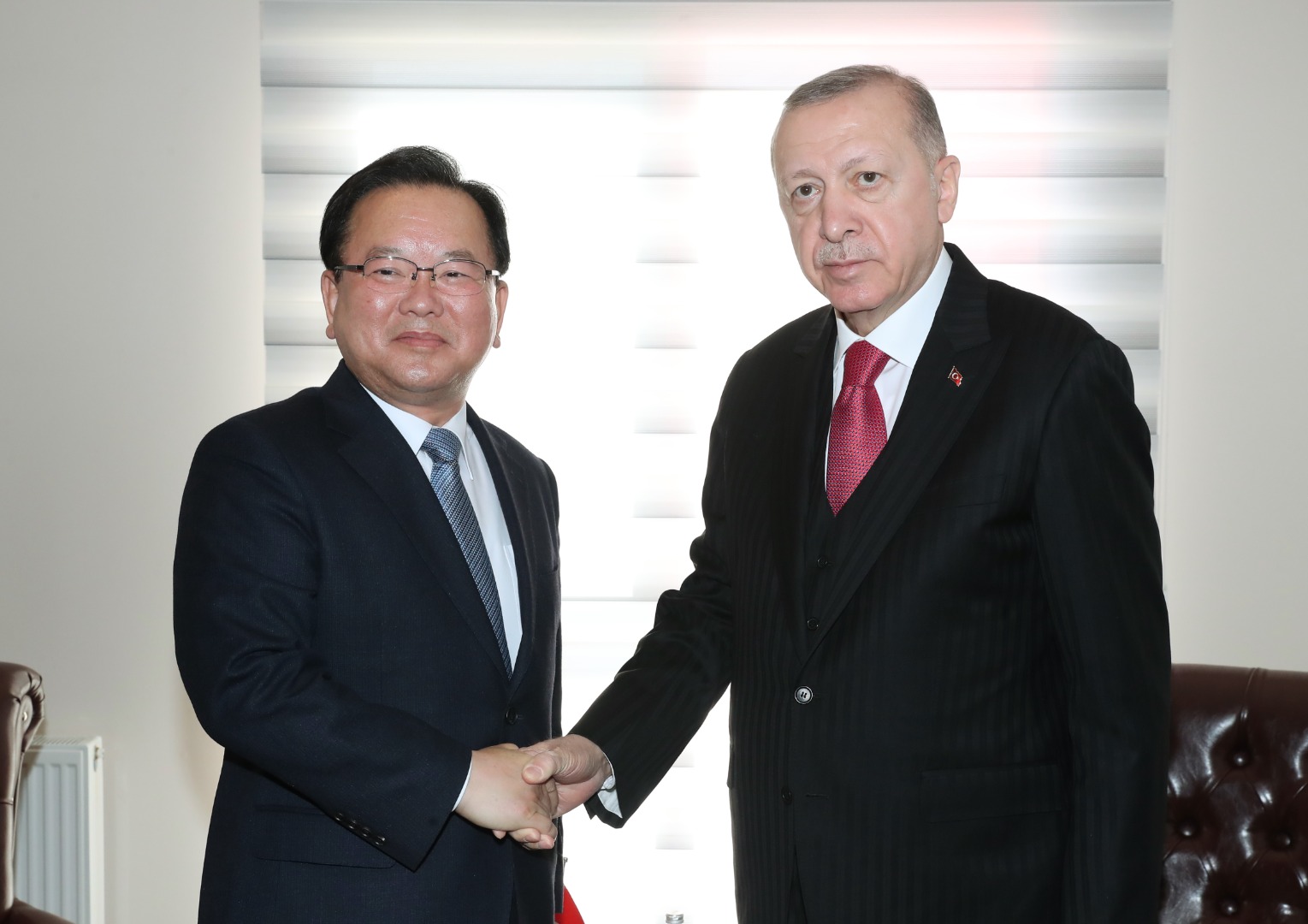 Cumhurbaşkanı Erdoğan Güney Kore Başbakanı ile görüştü