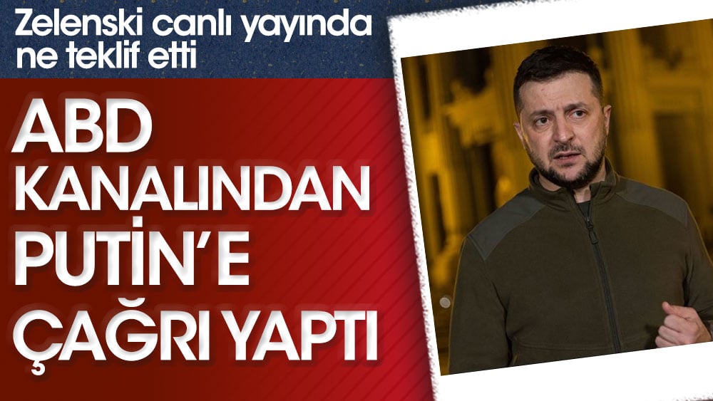 Zelenski canlı yayında ne teklif etti? ABD kanalından Putin'e çağrı yaptı