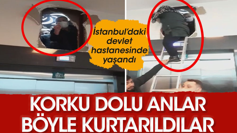 Hastanede korku dolu anlar! Duvarı kırıp böyle kurtuldular…