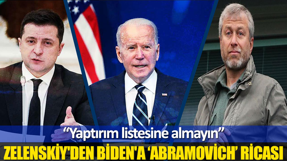 Zelenski'den Biden'a ''Abramovich'' ricası: Arabuluculuk yapabilir