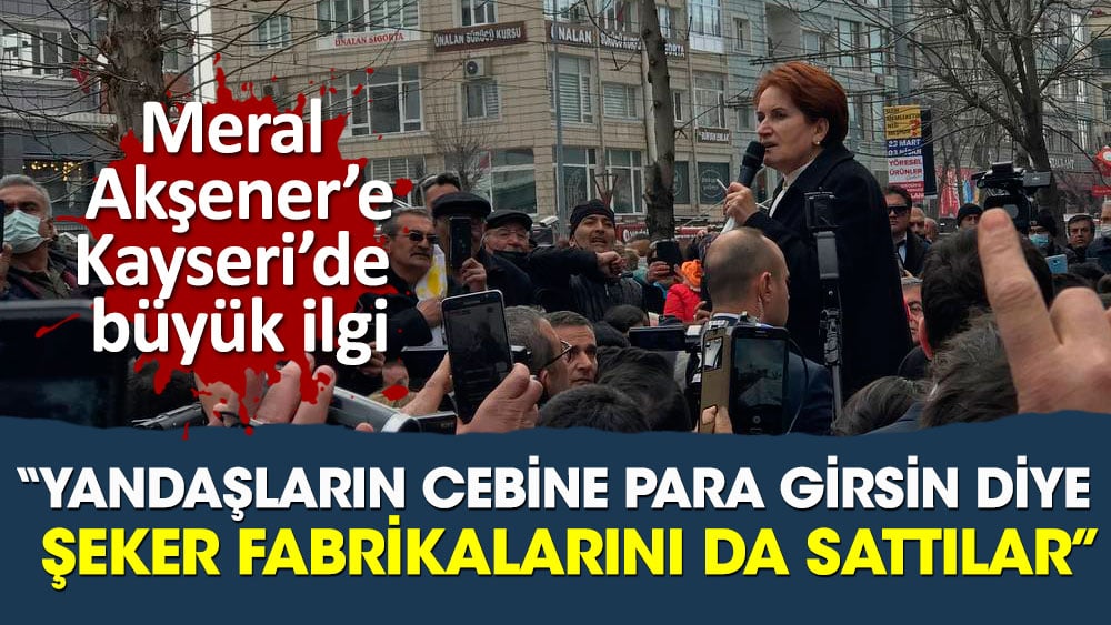 Meral Akşener: Yandaşların cebine para girsin diye şeker fabrikalarını da sattılar