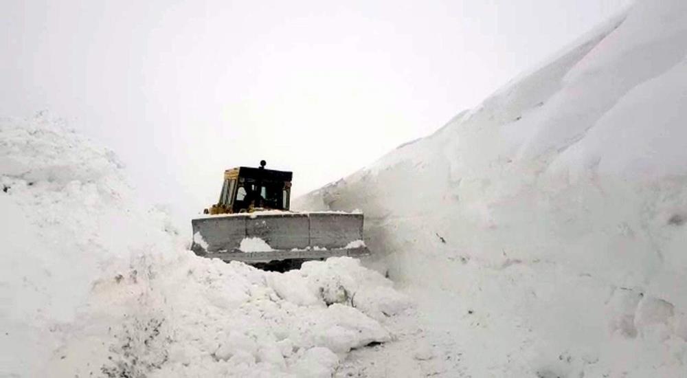 Siirt'te köy yollarını kar kapattı